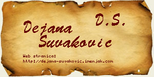 Dejana Šuvaković vizit kartica